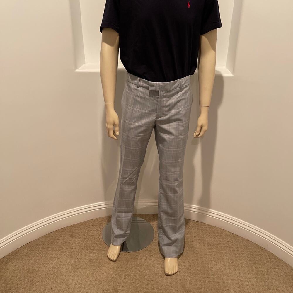 Davinci Recondite Golf Pants  Grey,/Turquoise Plaid 36